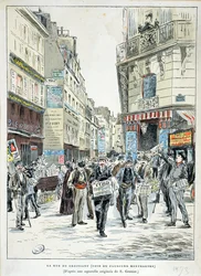 Vue de la Rue de Croissant dans le 11e arrondissement de Paris, 1893