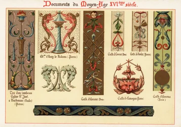 Éléments de design du XVIe siècle