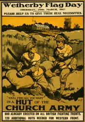 Affiche pour le jour du drapeau de Wetherby, jeudi 29 mars 1917, pub. 1917