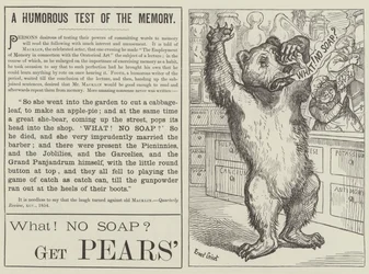 Publicité, savon Pears