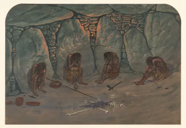 Scène préhistorique, 1871