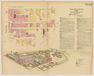 Grays Ferry Chemical Works, Grays Ferry Rd. (côté nord) entre Thirty-fourth St. et Thirty-sixth St., Hexamer General Surveys, 1888