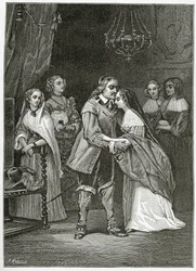 Cromwell et ses filles, 19ème siècle