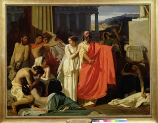 Œdipe et Antigone exilés à Thèbes, 1843