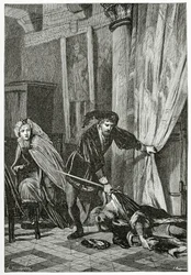 Scène de Hamlet, XIXe siècle