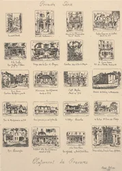 Première série, classifications des gravures