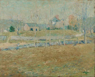 Une ferme abandonnée, vers 1908