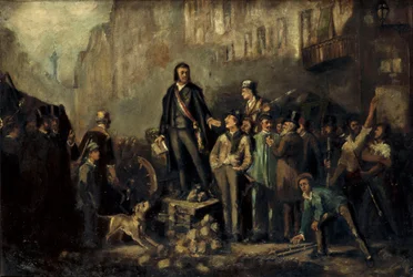 Alphonse Baudin (1811-51) sur la barricade du Faubourg Saint-Antoine le 3 décembre
