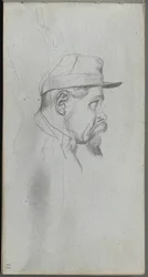 Carnet de croquis, page 13 : Buste d
