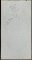 Carnet de croquis, page 17 : Buste d