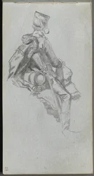 Carnet de croquis, page 23 : Soldat assis