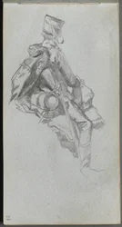 Carnet de croquis, page 23 : Soldat assis