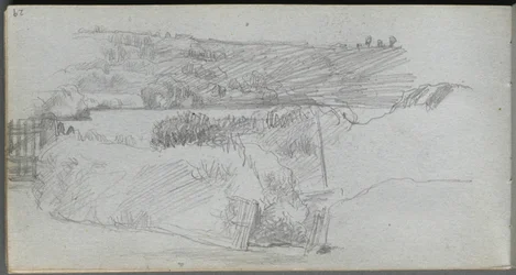 Carnet de croquis, page 29 : Étude de paysage