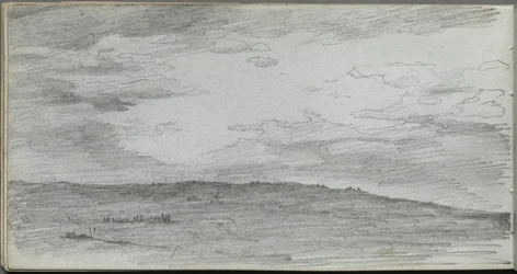 Carnet de croquis, page 34 : Étude de paysage