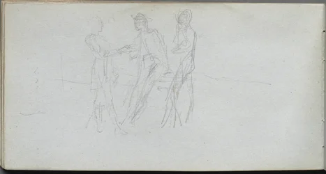 Carnet de croquis, page 42 : Trois figures