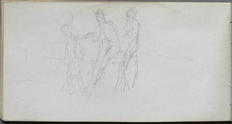 Carnet de croquis, page 42 : Trois figures