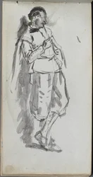 Carnet de croquis, page 46 : Figure masculine debout