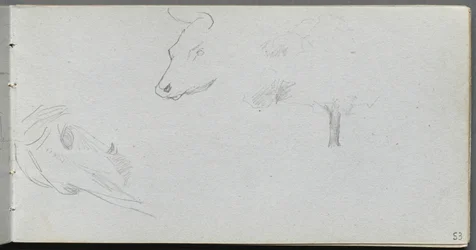 Carnet de croquis, page 53 : Études d