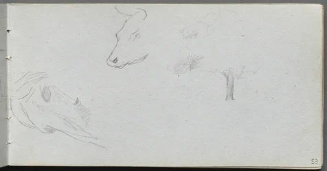 Carnet de croquis, page 53 : Études d