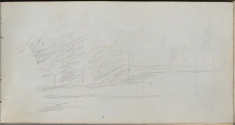 Carnet de croquis, page 78 : Étude de paysage