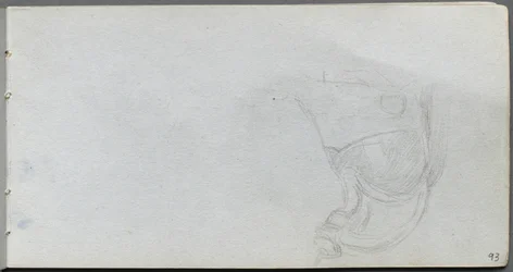 Carnet de croquis, page 93 : Étude d