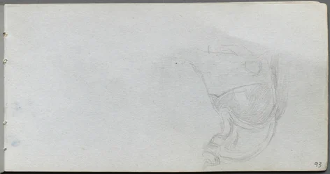 Carnet de croquis, page 93 : Étude d