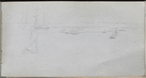 Carnet de croquis, page 94 : Paysage marin
