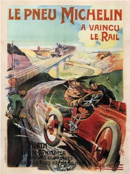 Voiture de course Panhard et Levassor pilotée par Heath - Pneus Michelin