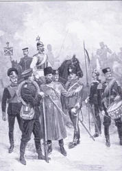 Types de soldats russes, illustration de l