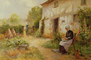Épluchage de pommes de terre
