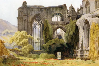 Abbaye de Melrose : Chœur et transept nord