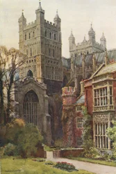 La cathédrale depuis les jardins du palais