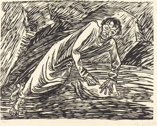 Le prophète écrivain (Saint Jean à Patmos)