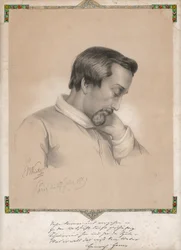 Julius Ernst Benedikt Kietz, Portrait de Heinrich Heine