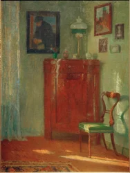 Intérieur avec armoire d