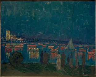 Cortège de lanternes sur l