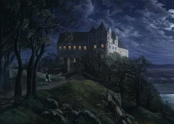 Château de Scharfenberg la nuit
