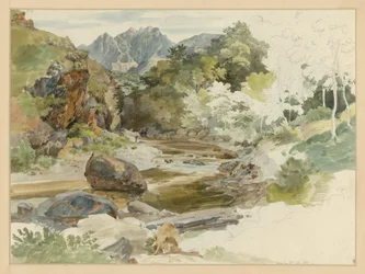 Vallée fluviale boisée et rocheuse près de Massa