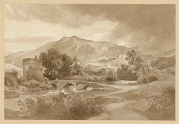 Vue de Tivoli, avec l
