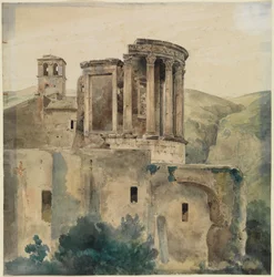 Le temple de Vesta à Tivoli