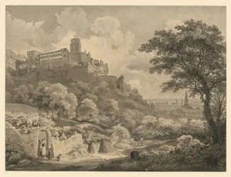 Heidelberg. Vue du château