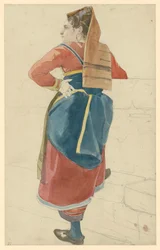 Italienne. Vue de dos