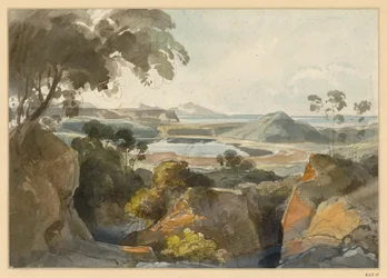 Paysage côtier italien