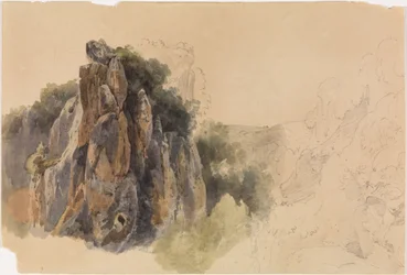 Étude de paysage avec des rochers