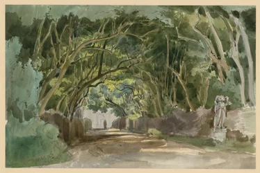 Motif du parc de la Villa Borghese à Rome