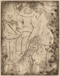 Dodo arrangeant ses cheveux, 1909