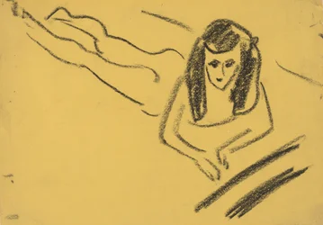 Fränzi allongée, 1910