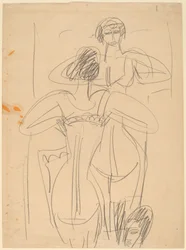 Jeune fille devant un miroir