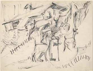 Chevrier avec chèvres, 1917