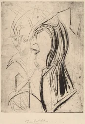 Têtes de deux filles